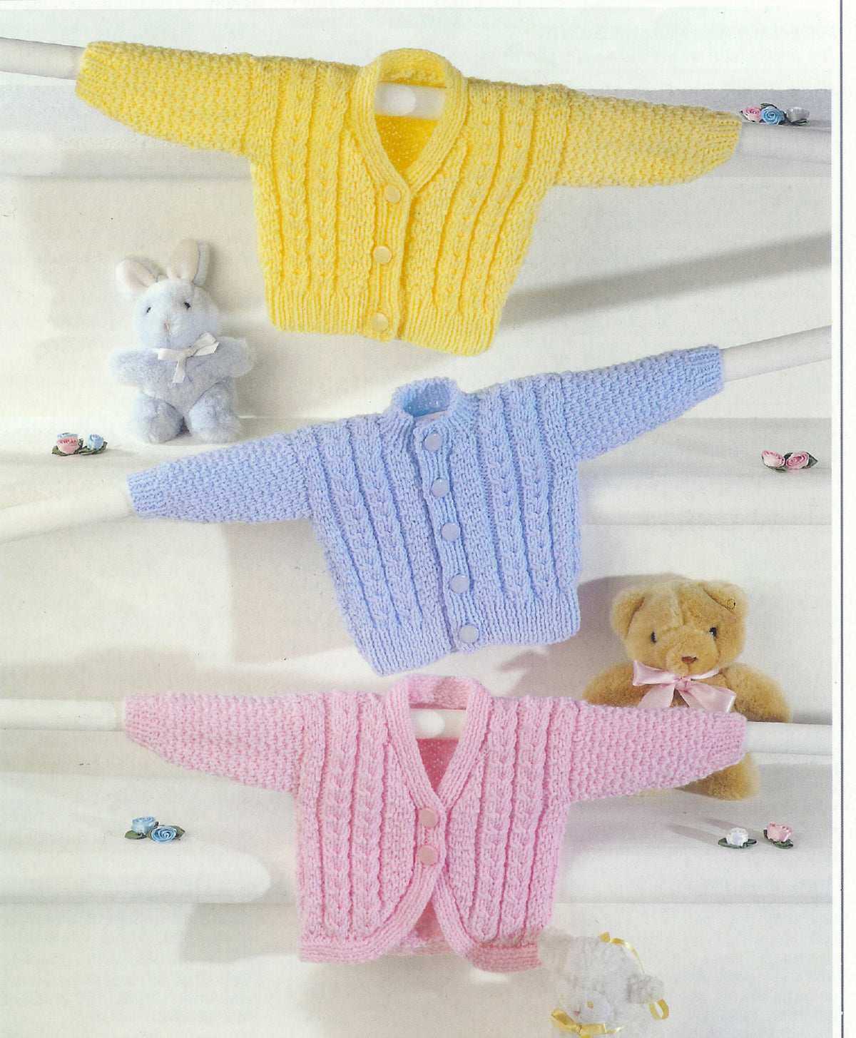 Baby Child Cardigans & Bolero Aran Knitting Pattern 16–26"