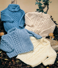Aran Sweaters Baby Children Knitting Pattern 18–28in PDF