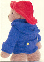 Vintage Knitting Pattern Paddington Bear Soft Toy Hat Duffle Coat Large 17ins tall Retro Teddy Cartoon  Gift