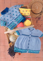 Baby Girls Dress and Cardigan Knitting Pattern (3-24 Months) – Colourwork DK PDF