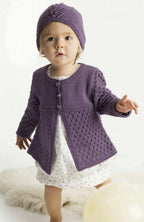 Baby Cardigan & Matching Hat – DK Knitting Pattern