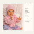 Chunky Baby Jacket and Hat  Knitting Pattern: Blackberry Stitch (PDF Download)