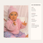 Chunky Baby Jacket and Hat  Knitting Pattern: Blackberry Stitch (PDF Download)