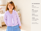 Girls Cardigan Knitting Pattern PDF, V Neck & Collared Cardigan, DK, 1–12 Years