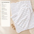 Scallops & Sea Shell Pattern Baby Blankets ~ DK Knitting Pattern