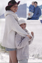 Man's Woman's Child's Easy Knit Hooded Jumper- Sweater Kangaroo Pockets 24"-44" Super Chunky Super Bulky yarn- Knitting pattern Download PDF