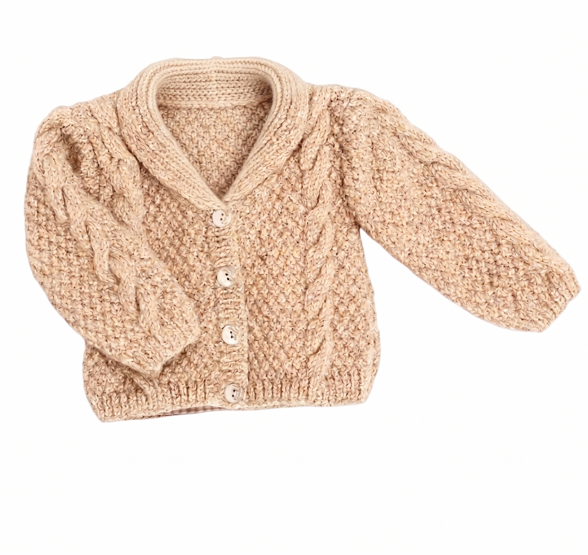 Child's Cable Cardigan-shawl collar Jacket Boy