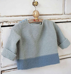 Beginner Garter Stitch sweater  Knitting Pattern – Button Shoulder, 4ply