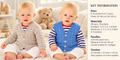 Boy's Knitted Textured V neck Cardigan & Waistcoat- Gilet - Fits from Birth up to 7 years- DK 8 ply  wool-Knitting Pattern Download PDF