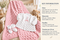 Baby Boy-Girl matinee Cardigan jacket- Bootees & Matching Shawl- Blanket DK 8 ply -Small Baby 14"- 20" chest Knitting Pattern