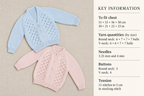 Baby Toddler Knit Sweater Pattern: DK 8ply (20-26" chest)