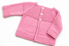 Baby Children’s Jacket Cardigan Garter Stitch Yoke Easy Stitches Newborn 0 -9 months ~ 3, 4 & DK 8 ply yarn pdf instant download