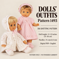 Baby Doll outfits in DK fits dolls 12" - 22" knitting pattern