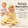 Baby Dolls Knitted layette fits 14-20 inch dolls knitting pattern