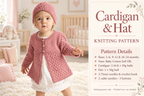 Baby Cardigan & Matching Hat – DK Knitting Pattern