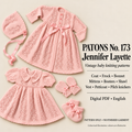 Vintage Baby Layette Book, 20 pages to knit including baby shawl