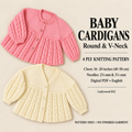 Baby Matinee Jackets 4 ply chest 18-20 inches, vintage Knitting pattern