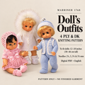 Doll’s Outfits • Sizes: For dolls 12, 14, 16 and 18 inches tall (30, 35, 41 and 46 cm) Knitting pattern