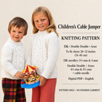 Cable Crew Neck Sweater~ Boys  in DK  wool-- Knitting pattern- (8ply)   Chest 22 - 30" Download PDF- Raglan Sleeves- Popular download (Copy)
