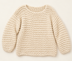 Easy Garter stitch woman's loose fit slouchy sweaterChunky Jumper Knitting Pattern PDF | Super Chunky Sweater | Garter Stitch | Sizes 8–18 | 12mm Needles