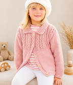 Childs Chunky Cable Cardigan with collar  Quick knit winter cardigan Chunky Bulky 12 ply wool  22-32" (2 - 13 yrs) Knitting pattern download