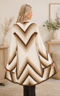 Woman's Crochet Textured Coat Cardigan Jacket  S (M, L, XL, ) Worsted- Aran 10 ply