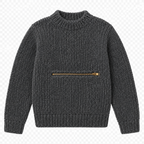 Children's Easy Chunky Sweater- zipped pocket & Sleeveless Top-  Chunky Bulky 12 ply  22" -32"