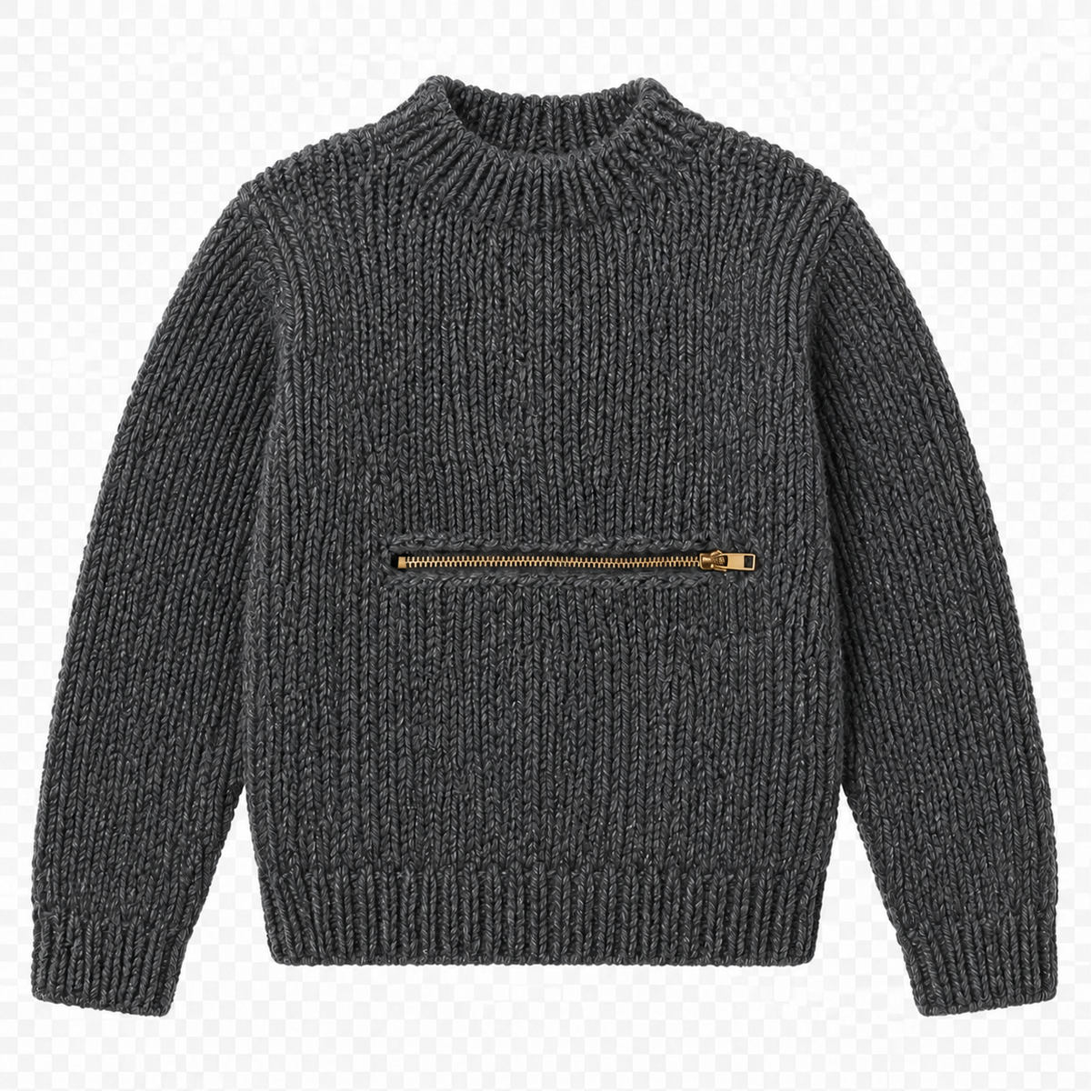 Children's Easy Chunky Sweater- zipped pocket & Sleeveless Top-  Chunky Bulky 12 ply  22" -32"