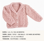 Child's Cable Cardigan-shawl collar Jacket Boy
