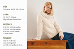 Woman's Chunky Raglan Sweater- Ribbed bands & fold over cowl collar- Chunky Bulky wool -80-110 cm chest