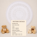 Vintage Circular Crochet Baby Shawl Pattern (PDF Download)
