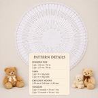 Vintage Circular Crochet Baby Shawl Pattern (PDF Download)
