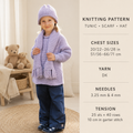 Girls Garter Stitch Tunic Sweater Roll Neck Scarf & Hat 20-28" ~ DK Ribbon 8 Ply Light Worsted Knitting Pattern pdf Download