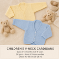 Easy Girls Bolero Cardigans, Plain knitting 16-26" (birth - 6 yrs)  Long & sleeved DK 8 Ply