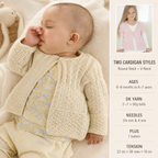 Girls  Textured Easy 1 button cardigan  Long or short sleeves 16-26" ~ DK Wool 8ply Light Worsted Knitting Pattern pdf Instant Download
