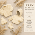 Winter Cable Cardigan - Hooded Jacket -Socks & Bobble hat  Boy- Girl- Knitting Pattern -Aran 10ply 16-30" chest