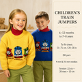 Boys - Girls Thomas the Tank Engine Sweater- Jumper- DK -8 ply- fits 20 - 28" chest-