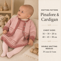 Girls Pinafore dress and Cardigan Picot hem fair isle border 16" - 20" Chest DK 8 Ply Light worsted wool- Knitting pattern PDF Download (Copy)