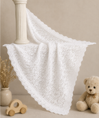 Fine Vintage Baby Shawl - Blanket Knitting Pattern-2ply Fingering yarn PDF Instant download PDF