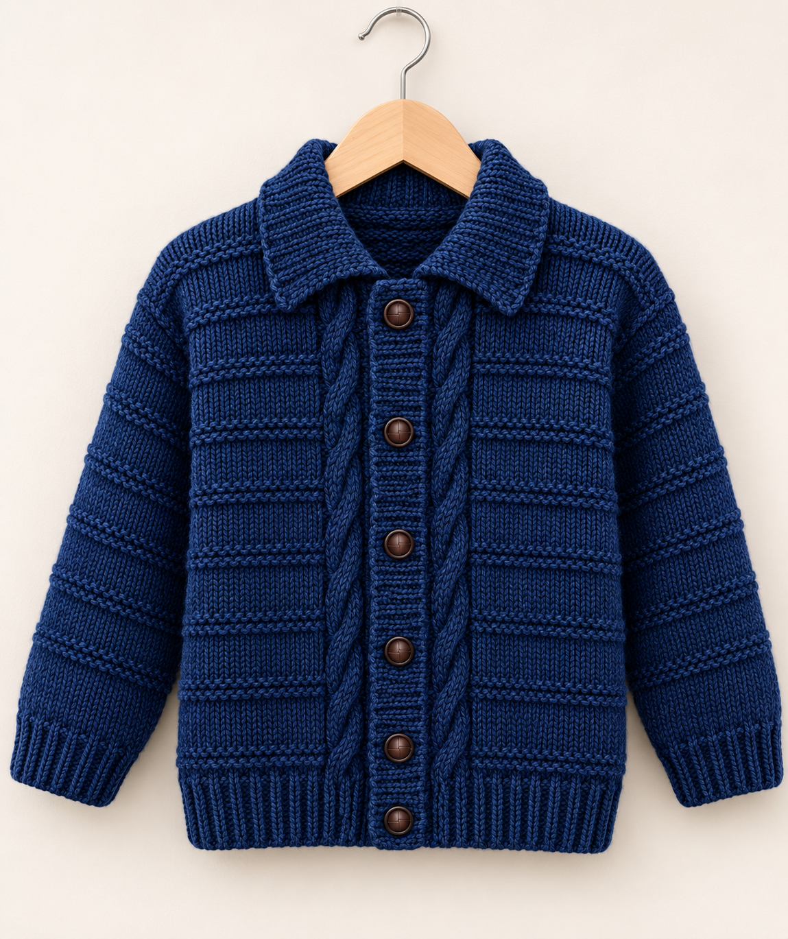 Boys  Hooded Cable jacket & Cardigan with collar  pattern- 18 - 28" ( 16 mths  9yrs) Aran 10ply Worsted wool- Knitting pattern Download