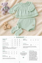 Baby Angel Top Pants & Socks Knitting Pattern 4 Ply 14–18in Chest PDF