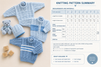 Aran Baby Child Sweater Cardigan Hat Knitting Pattern 16–30in