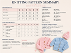Baby Cardigans Hat & Scarf DK Knitting Pattern 18–26" PDF