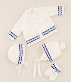 Baby Easy knit Patterned Jacket Cardigan Hat- Helmet and mitts in 4Ply Fingering wool=  Download PDF Knitting pattern 18" - 20"