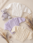 Baby easy Knit  Cardigans and sweaters in DK-8ply light worsted wool- fits chest 16-24 inches Knitting pattern Download PDF