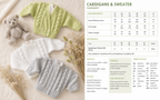 Baby easy Knit  Cardigans and sweaters in DK-8ply light worsted wool- fits chest 16-24 inches Knitting pattern Download PDF