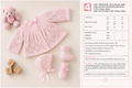 Vintage Baby Knitted lacy diamond Matinee Jacket- yoked style with Bonnet  bootees 17-18" chest 4 Ply knitting pattern
