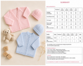Baby  Cardigan Knitting Pattern – Plain Raglan  knit with hat & Blanket DK 8 Ply (0-18 Months)