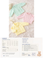 Baby Cable Sweater & Cardigans DK Knitting Pattern 14–22" Chest PDF