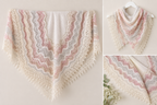 Square Vintage Baby Shetland Shawl - Blanket Traditional Baby New Baby Knitting Pattern-2ply wool PDF Instant download PDF